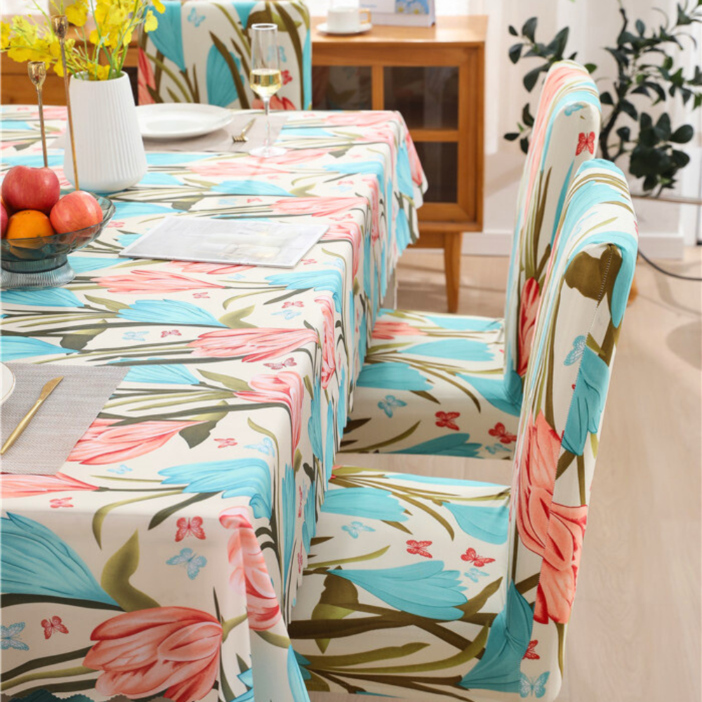 Beige Tulip Chair & Table Cover