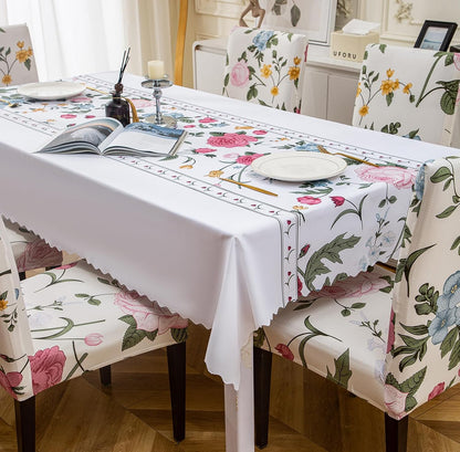 White Pastel Chair & Table Cover