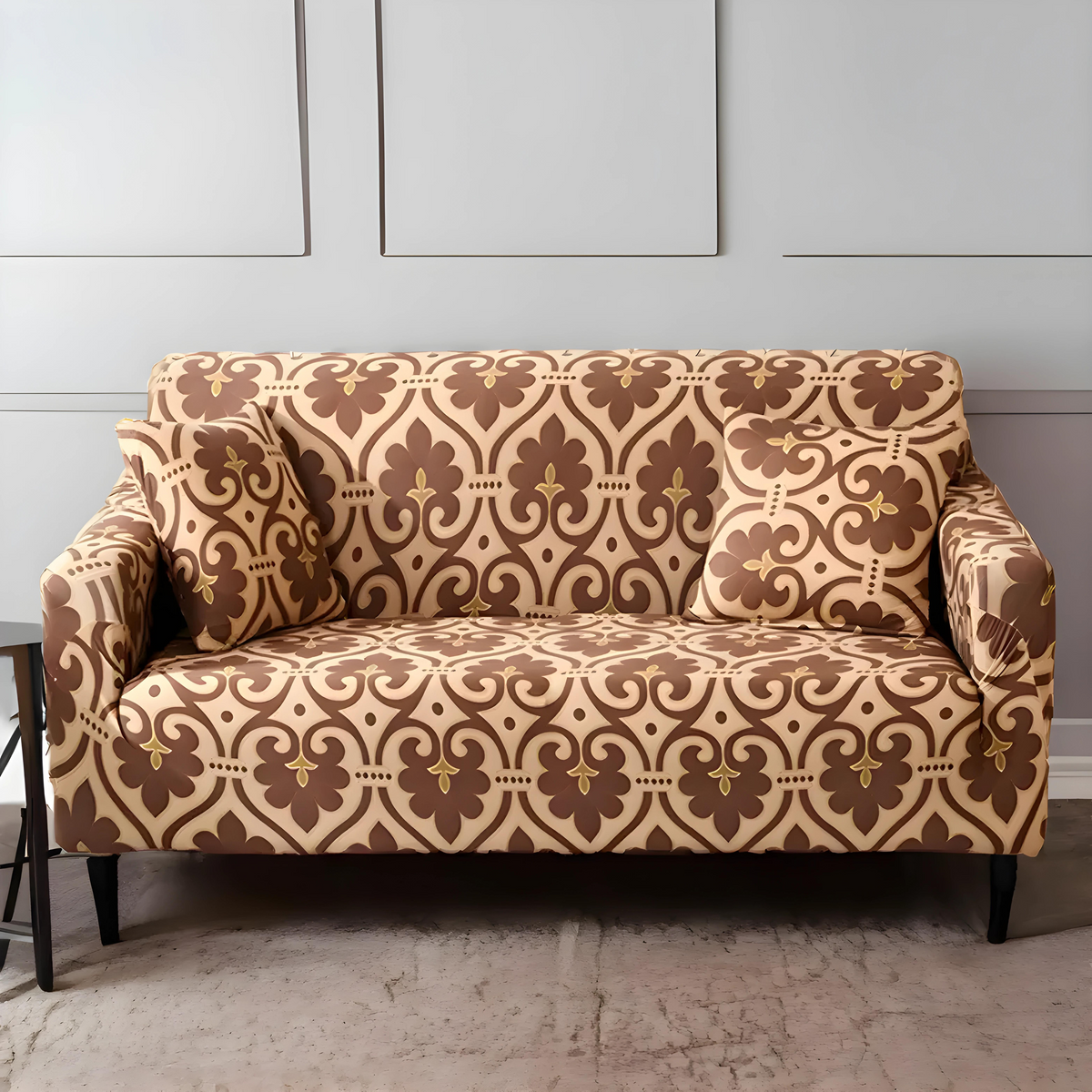 Cream Brocade Sofa Slipcovers