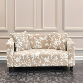 Leafy Beige Sofa Slipcovers